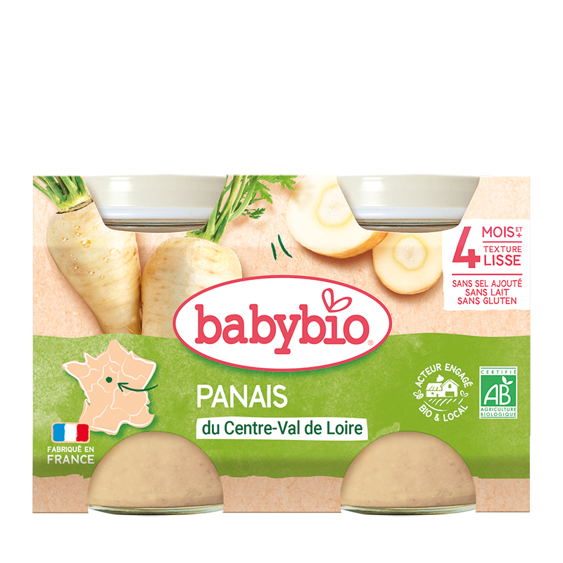 Babybio Parsnip Jar Organic +4months 2x130gr