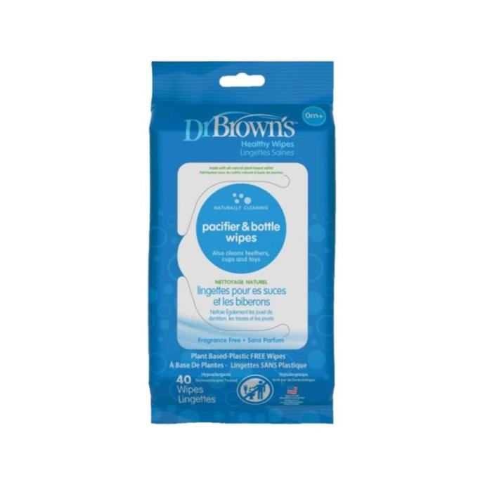 Dr Browns Pacifier & Bottle Wipes *40cope