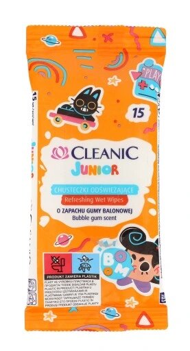 Harper Hygenics Cleanic Junior Refreshing Wet Wipes 15pcs