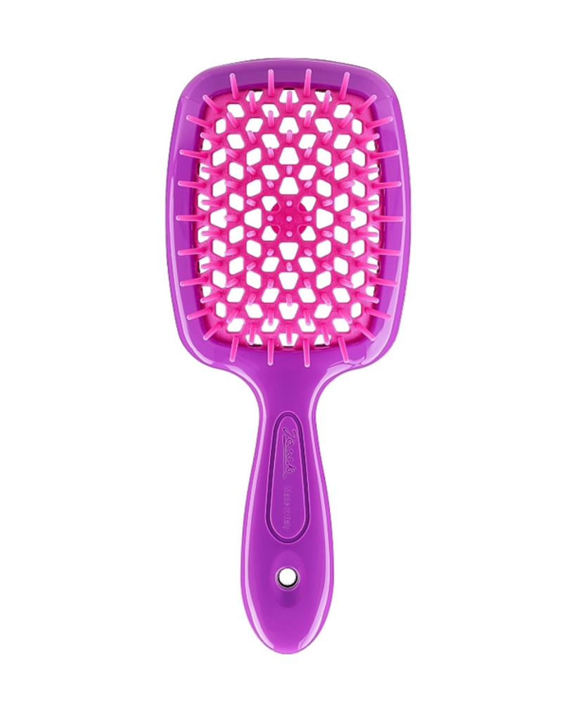 JANEKE SMALL SUPERBRUSH VENTED BRUSH COMPACT VERSION FLUO VIOLA FUCHSIA