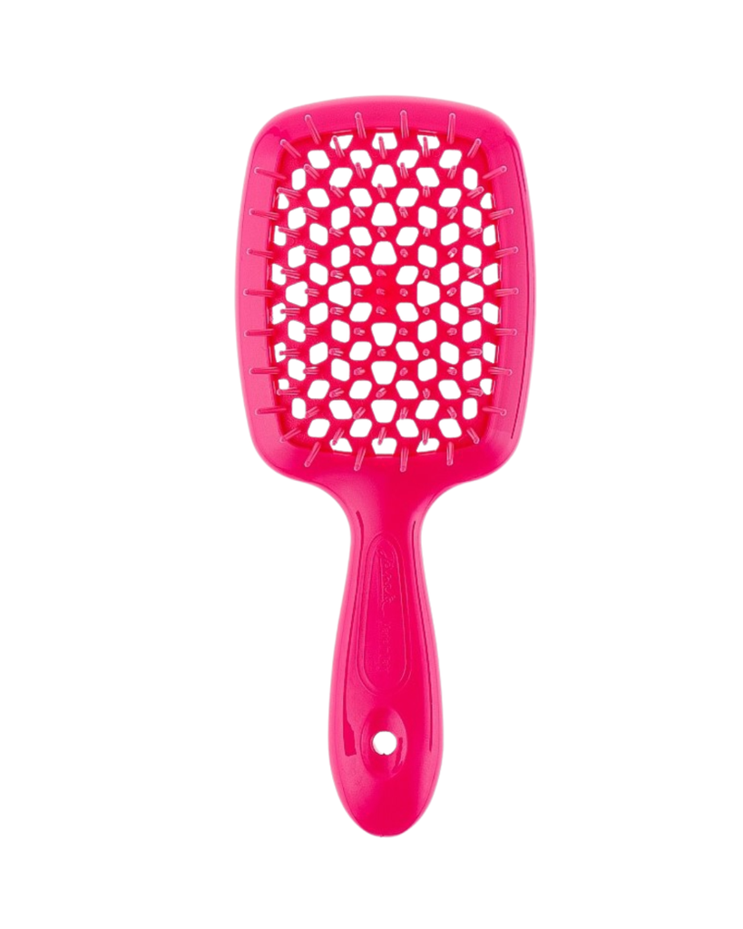 JANEKE SUPERBRUSH VENTED BRUSH WITH SOFT PINS FLUO FUCHSIA COLOUR