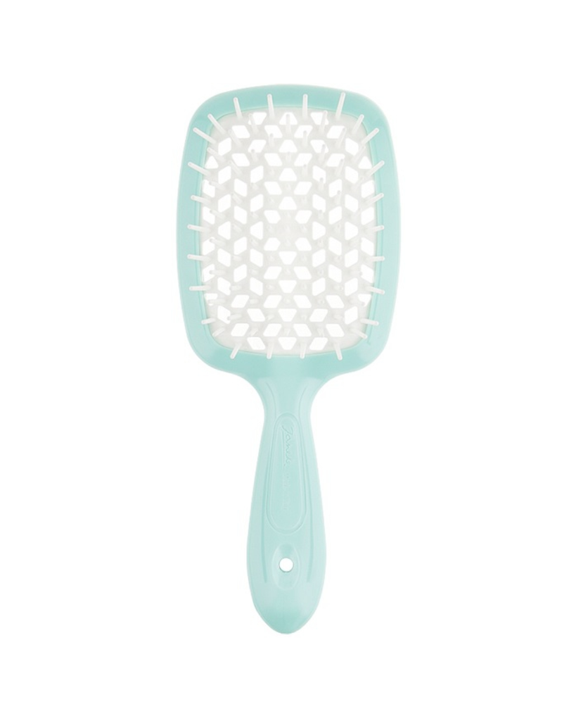 JANEKE SUPERBRUSH VENTED BRUSH WITH SOFT PINS TURQUOISE PASTEL
