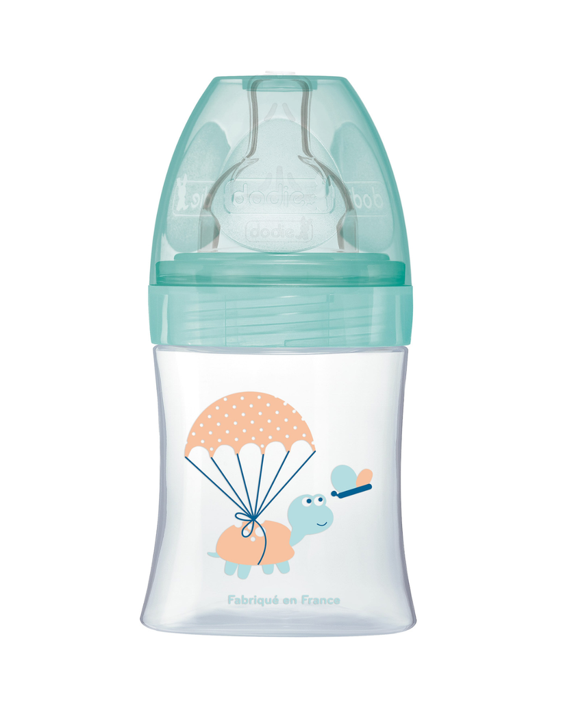 Dodie Bottle Sensation+ Anti-Colic 150ml AIR 0-6 months Flat Teat Flow 1