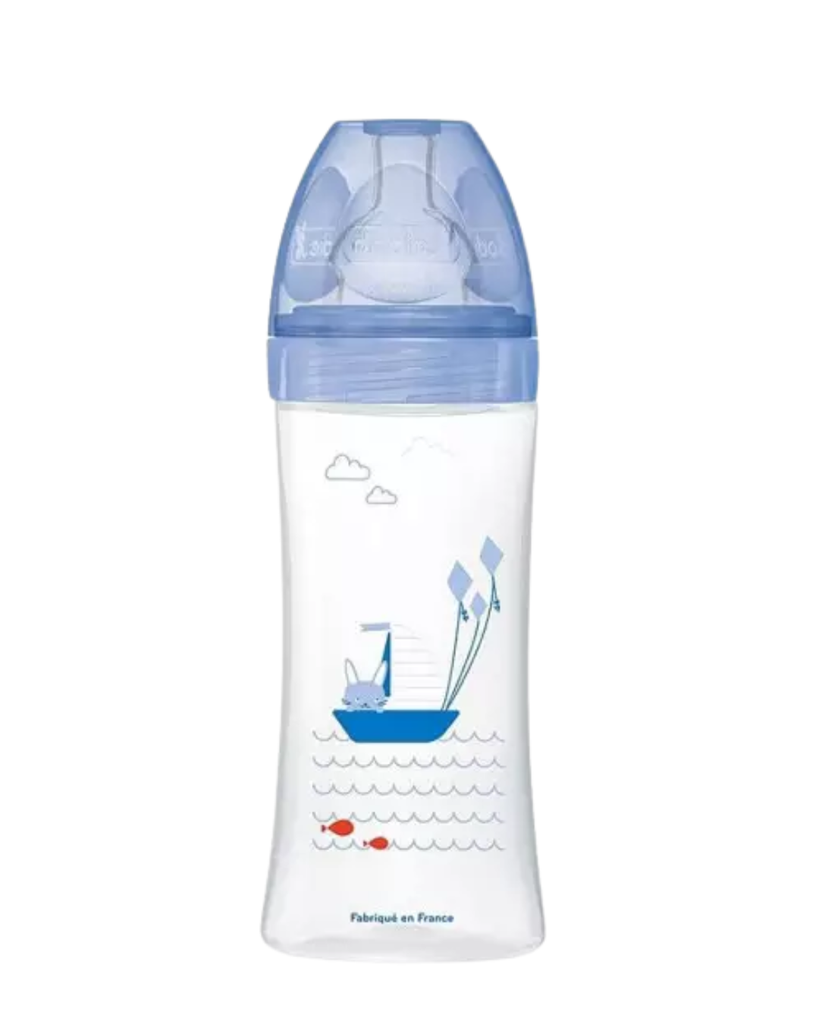 Dodie Bottle Sensation+ Anti-colic 330ml SEA +6 months flat Teat flow 3