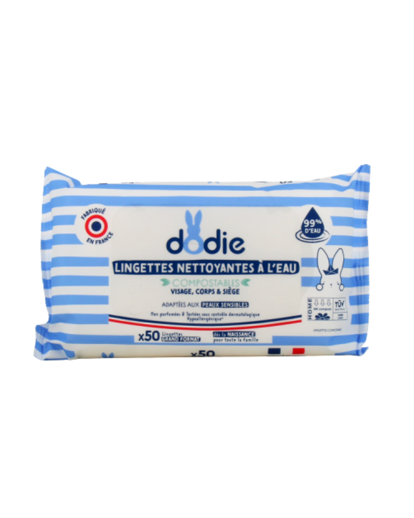 Dodie Gentle water cleansing wipes x50