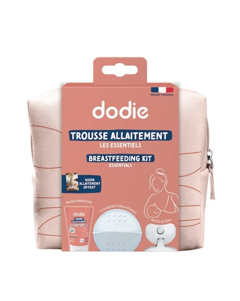 Dodie Maternity Breastfeeding Kit (breastfeeding guide, vegetal lanoline 20ml, 2 nipple protectors, 4 pouch)