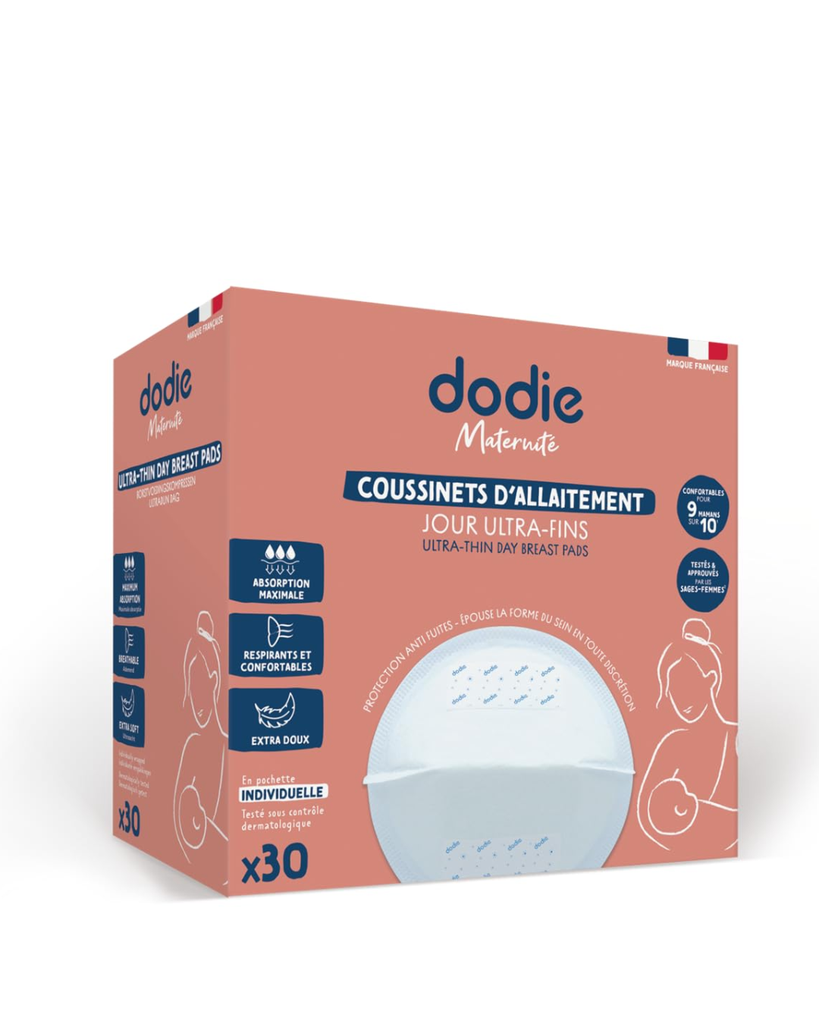 Dodie Nursing Pads Slim DAY in Individual Pouch x30