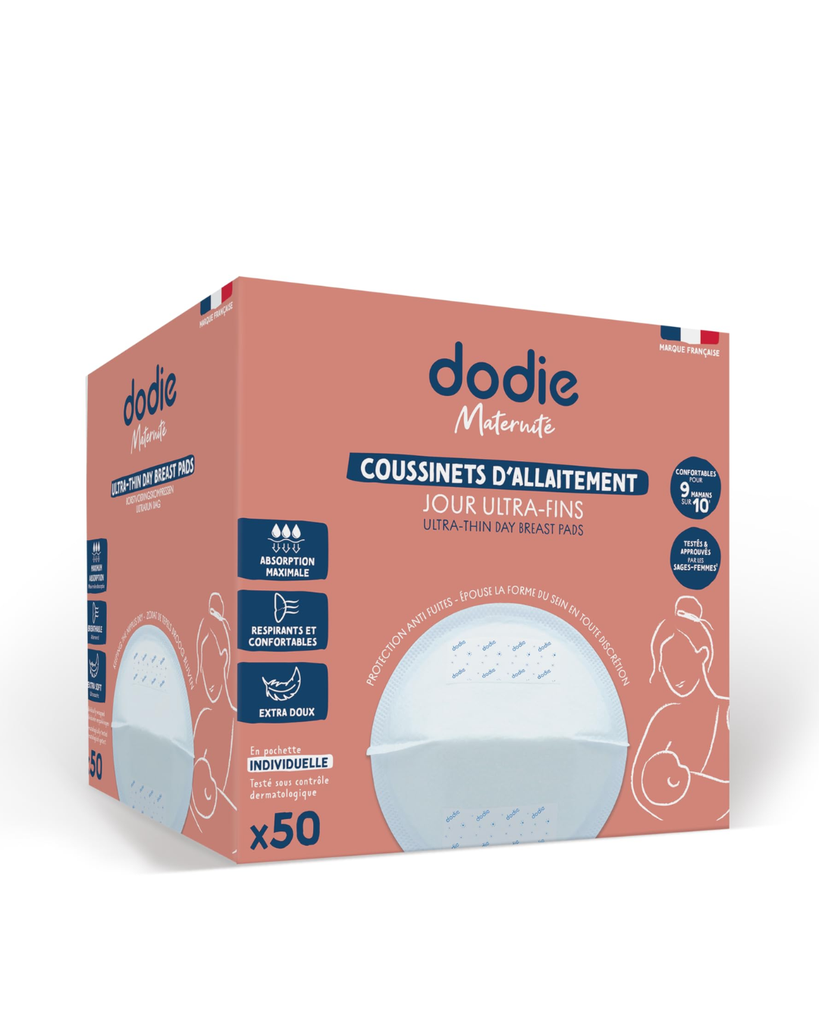 Dodie Nursing Pads Slim DAY in Individual Pouch x50