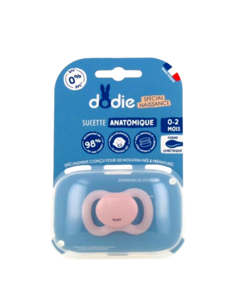 Dodie Soother 0-2 months NEW BORN Pink N4