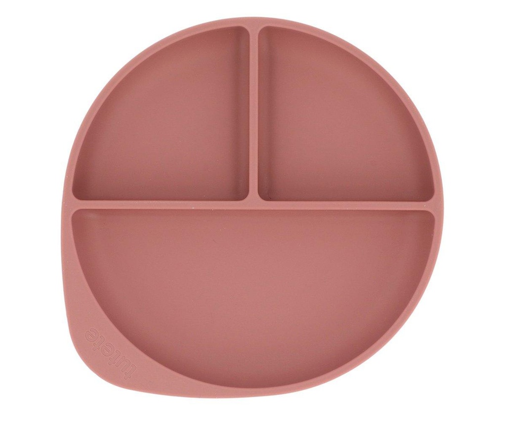 Tutete Silicone Plate with Suction Brick Blush