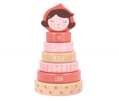 Tutete Personalized Little Red Stacking Tower Monneka