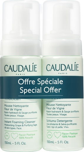 [2781] Caudalie Duo Vinoclean Foaming Cleanser 150ml*2