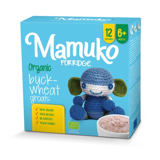 [BIO022] MAMUKO ORGANIC BUCKWHEAT PORRIDGE 6+ 200g