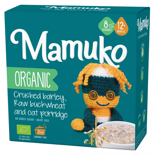 [BIO030] MAMUKO ORGANIC CRUSHED BARLEY,RAY BUCKWHEAT & OAT PORRIDGE