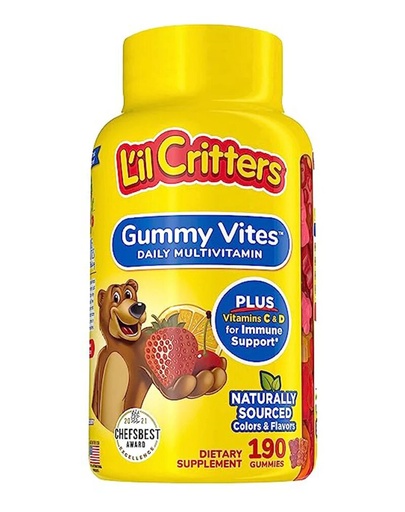 Lil Critters Imuune C plus Zinc & Vitamin D *190 Gummies