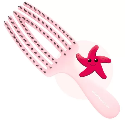 Olivia Garden Fingerbrush Kids Mini Pink