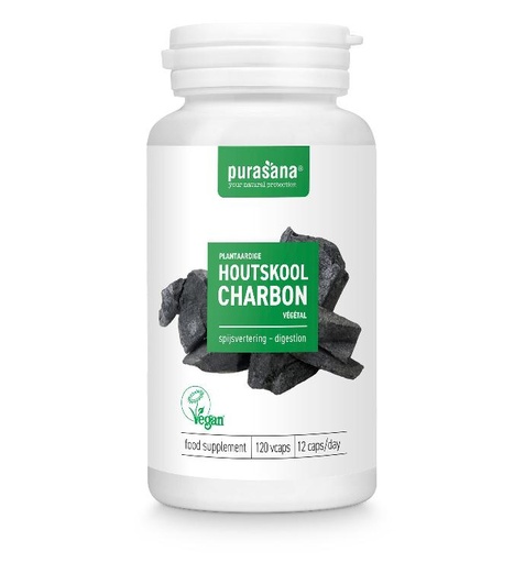 [PURADA01] Purasana Vegetable Charcoal 190Mg *120Vcaps