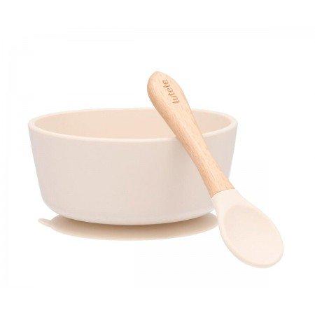 [8434149152016] Tutete Bowl with Suction Cup + Ivory Spoon