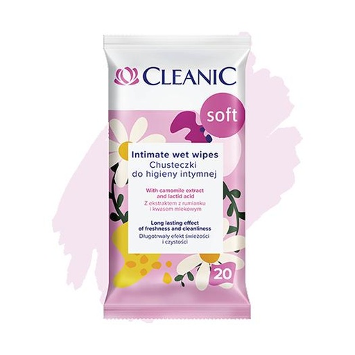 [10D950361730626] Harper Intimate Wet Wipes Cleanic Soft 20pcs