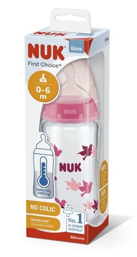 NUK Shishe qelqi F/CH+ SIL 240ml