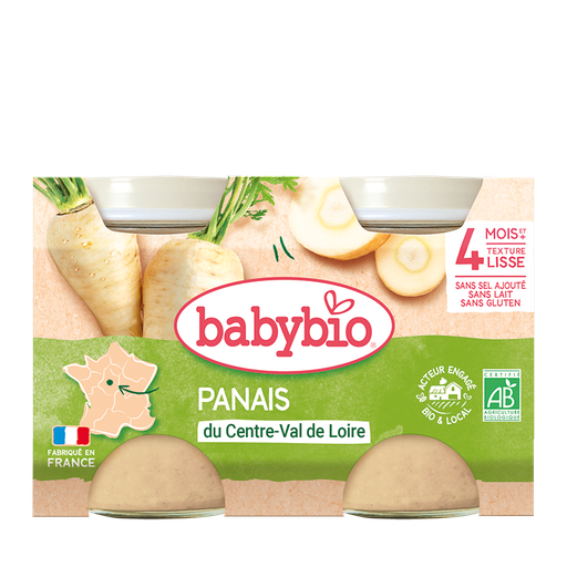 [51048] Babybio Parsnip Jar Organic +4months 2x130gr