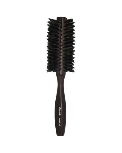 [SP82K] JANEKE BLACK TUMBLED WOOD HAIRBRUSH, Ø37mm