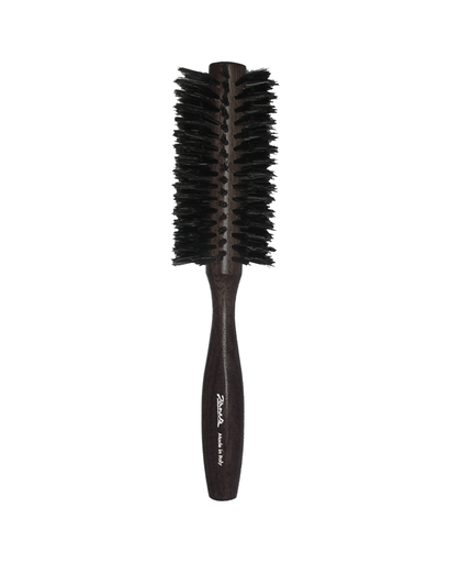 [SP83K] JANEKE BLACK TUMBLED WOOD HAIRBRUSH, Ø48mm