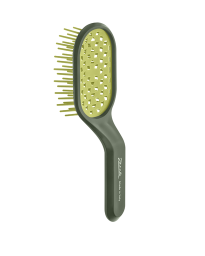 [SP507.A LIM] JANEKE CURVY VENTED BRUSH, EXTREME VOLUME BLOWOUTS HAIR BRUSH LIME