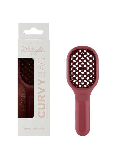 [SP507.A RSA] JANEKE CURVY VENTED BRUSH, EXTREME VOLUME BLOWOUTS HAIR BRUSH PINK