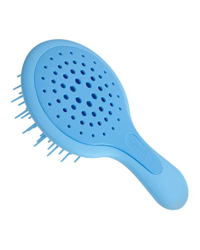 [10SP220 BFL] JANEKE MINI SUPERBRUSH COMPACT SILICON HAIRBRUSH FLUO BLUE