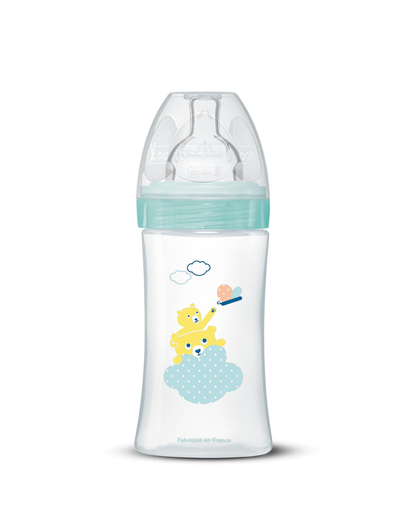 [3700763536576] Dodie Bottle Sensation+ Anti-Colic 270ml AIR 0-6 months Flat Teat Flow 2