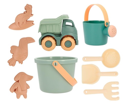 [8434149657542] Tutete Sea Green Cube Beach Toys Set