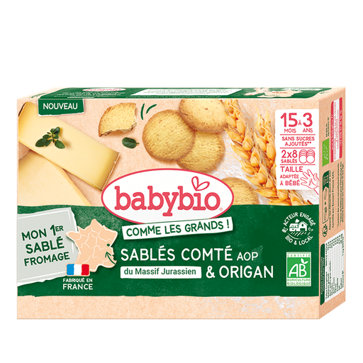 [50030] Babybio Comté Cheese Oregano Biscuit +15months