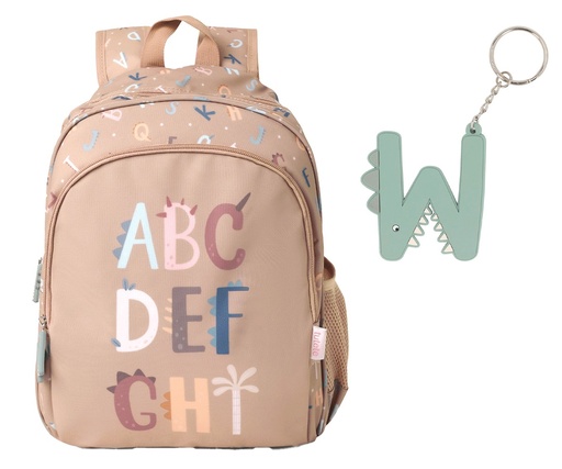 [8434149931918] Tutete Funny Letters Medium-Sized Backpack +Keychain