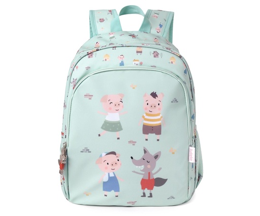 [8434149417771] Tutete The Three Little Pigs Medium-Sized Backpack +Keychain