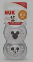 Bib rrens sil 0-6 m space mickey *2pc