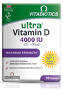 Vitabiotics Ultra Vitamin D3 4000 IU * 96tab