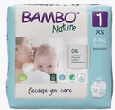 Bambo Nature 1 Xs 2-4Kg * 22Pcs