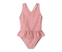 Tutete Cross-Back Swimsuit with Ruffle Stripes Bloom &Blush   