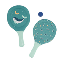 [8434149642142] Tutete Neoprene Beach Paddles with whale