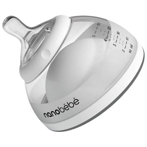 [FUS1010115] Nanobebe Breastmilk Bottle 0m+ ,150ml Grey