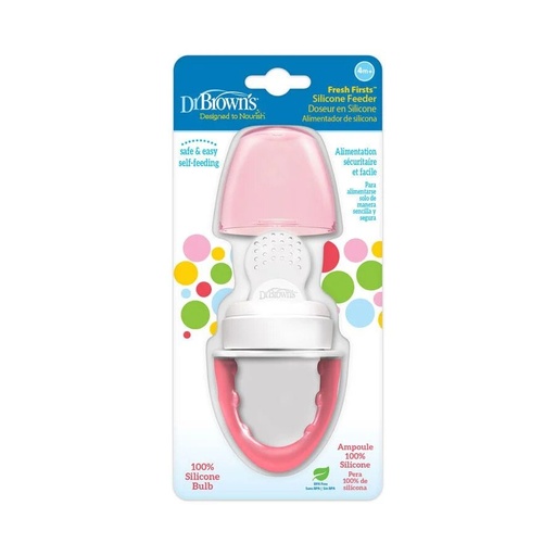 [072239315767] Dr Browns silicone feeder 4m+ roze