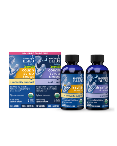 [679234051531] Mommys Bliss Baby cough syrup day + night combo pack , 50+50ml