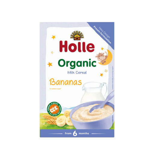 [7640230493437] Holle Organic Milk Cereal with Bananas, 250g